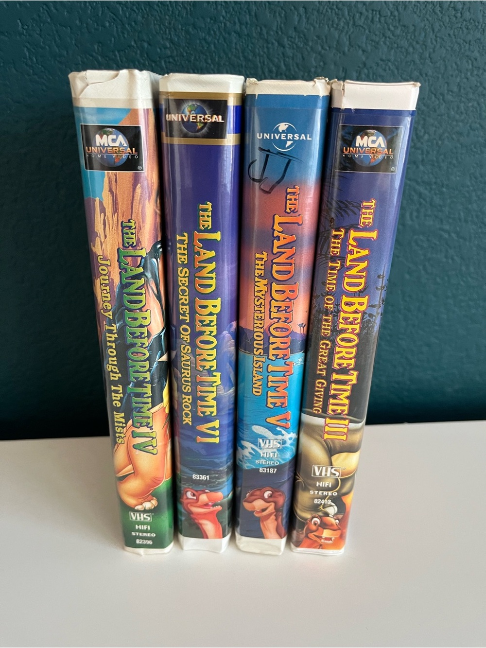 VHS Universal The Land Before Time 3,4,5,6